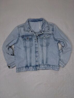 H&M Light Blue Kids Denim Jacket - Button-Up Trucker